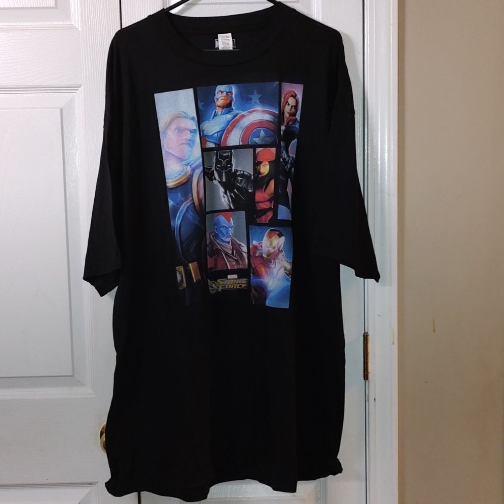 Marvel Strike Force black tshirt  Sz 3XLT  NWOT
